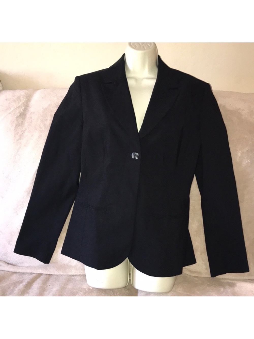 Boutique Europa US 6 Black Single-Button Women's Blazer